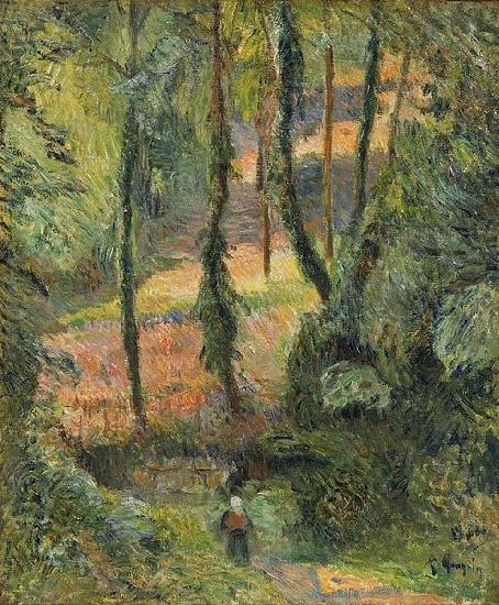 Paul Gauguin Sous Bois oil painting image